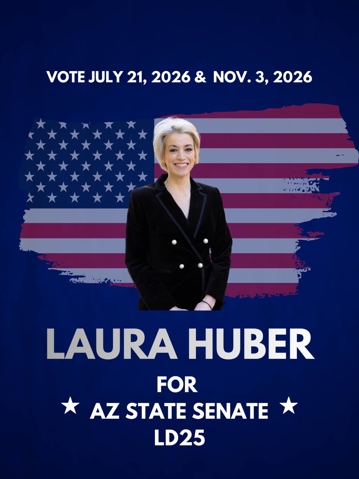 Laura Huber campaign poster